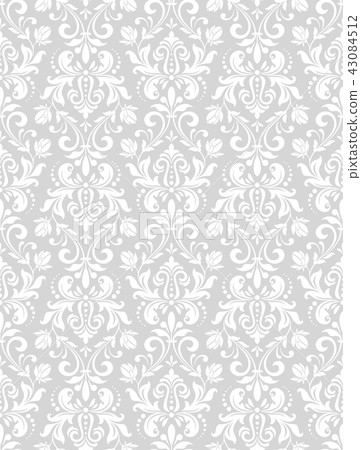 Floral pattern. Wallpaper baroque, damask. Floral pattern. Wallpaper baroque, damask. 43084512