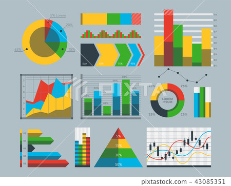 Design diagram chart elements vector illustration of business flow sheet graph infographics data Design diagram chart elements vector illustration of business flow sheet graph infographics data 43085351