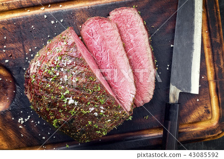 Barbecue wagyu point steak sliced  43085592