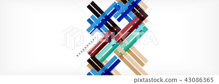 Line abstract background, vector modern template 43086365
