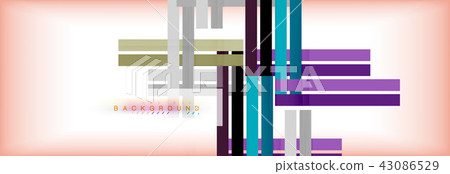 Color stripes and lines, geometric abstract background Color stripes and lines, geometric abstract background 43086529