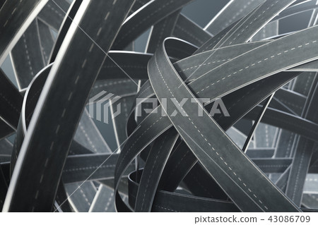 Tangled roads and highways in a chaotic. The concept of an intricate road that has no end and no 43086709