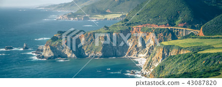 California Bixby bridge in Big Sur Monterey County California Bixby bridge in Big Sur Monterey County 43087820