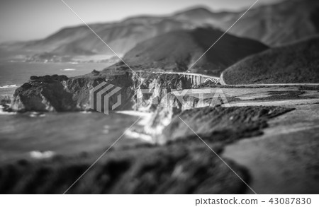 California Bixby bridge in Big Sur Monterey County 43087830