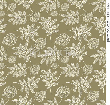 Seamless background with colorful autumn leaves. Seamless background with colorful autumn leaves. 43088066