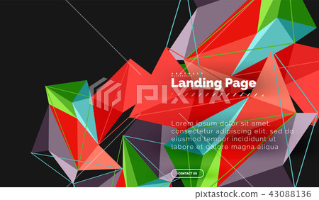 Vector 3d triangle abstract background,... - Stock Illustration ...