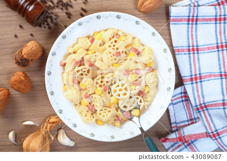 Italian pasta rotelle Italian pasta rotelle 43089087