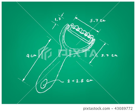 Dimension of Fruit and Vegetable Slicer Utensil Dimension of Fruit and Vegetable Slicer Utensil 43089772