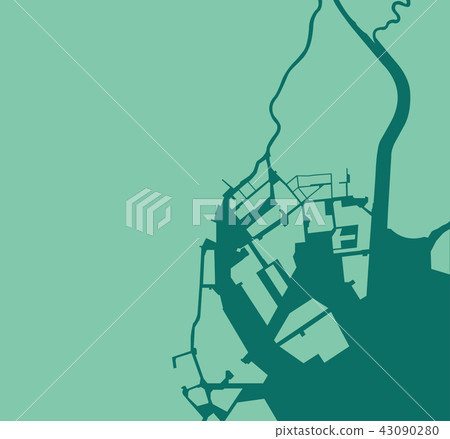 Tokyo Bay Area (around Tokyo Bay) Blank map Tokyo Bay Area (around Tokyo Bay) Blank map 43090280