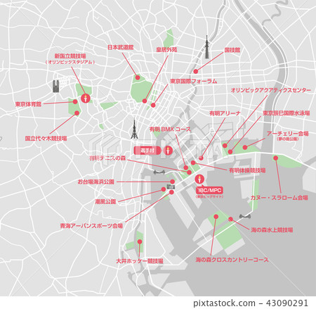 Tokyo Olympic Games 2020 Bay Area Venue Map 43090291