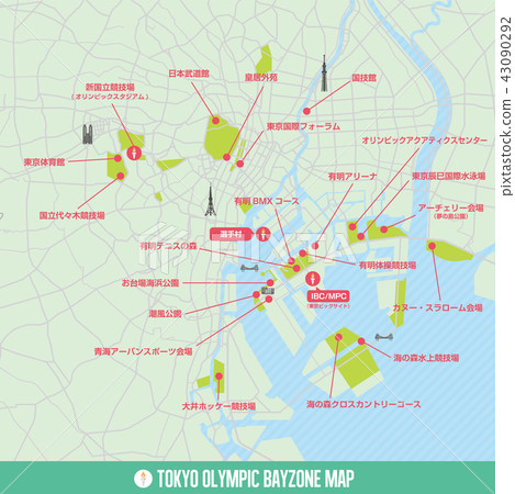 東京奧運會2020灣區場地地圖 43090292