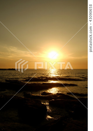 海岸·Araihama海岸的日落視圖 43090658