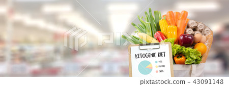 Ketogenic diet Organic grocery vegetables Ketogenic diet Organic grocery vegetables 43091148