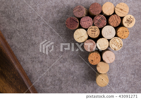 Cork and copy space, background Cork and copy space, background 43091271