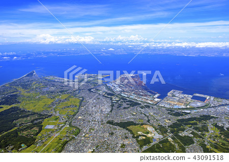 從千葉縣的Aobou /航空照片觀看東京灣，2018.8拍攝 43091518