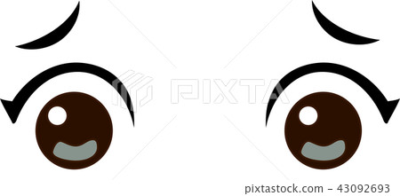 Anime-style eyes Moe picture parts - Stock Illustration [43092693] - PIXTA