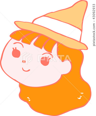 Witch Halloween face material 43092933