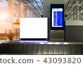 beauty full blank advertising billboard at airport 43093820