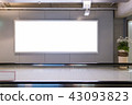beauty full blank advertising billboard at airport 43093823