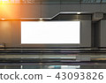 beauty full blank advertising billboard at airport 43093826