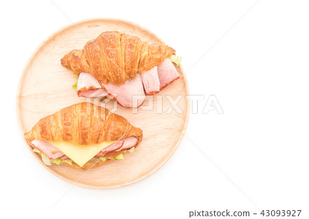 croissant sandwich ham croissant sandwich ham 43093927