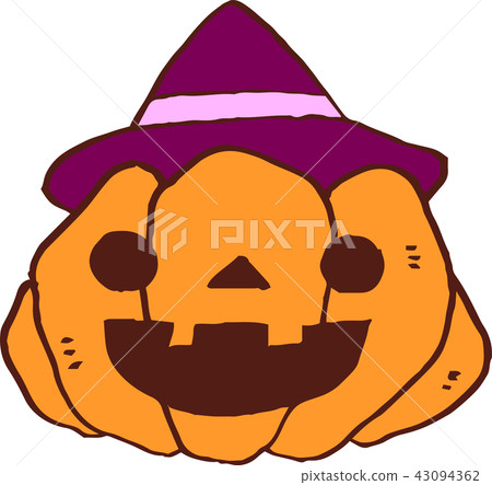 被困擾的南瓜萬聖夜逗人喜愛的桔子 43094362