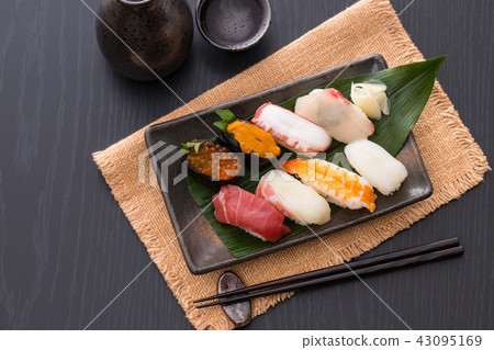 Sushi and sake 43095169