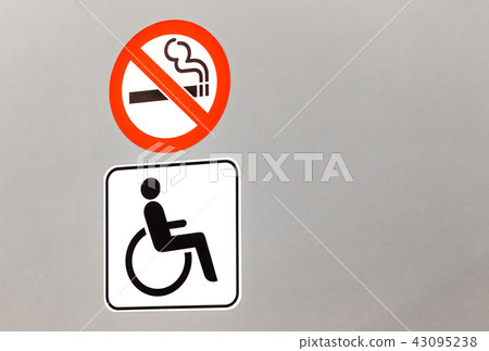 WC sign for disabled on door WC sign for disabled on door 43095238