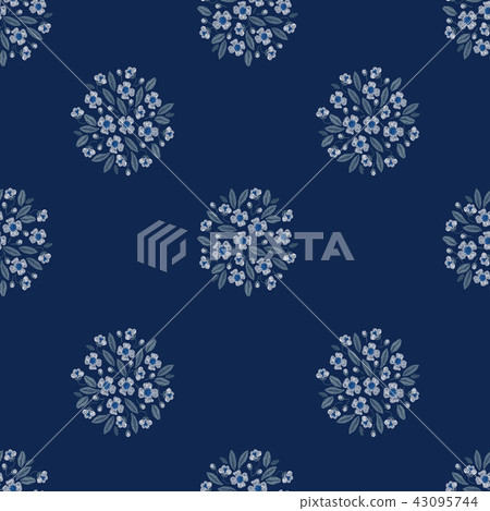 Seamless daisy floral pattern 43095744