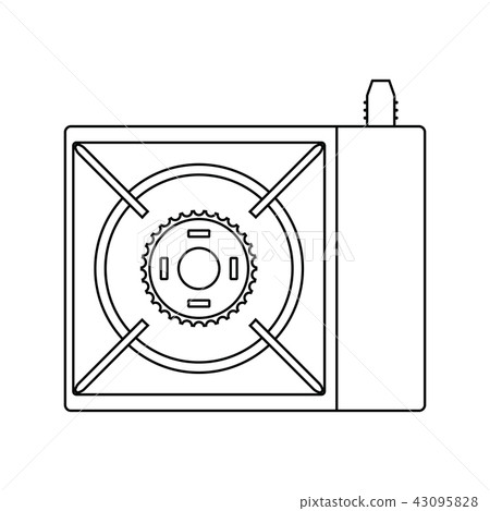 Icon of camping gas burner stove Icon of camping gas burner stove 43095828
