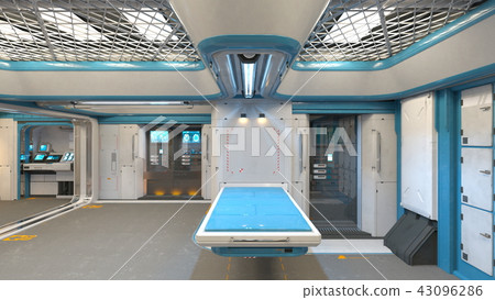 Modern building aisle 43096286