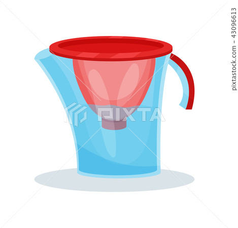 Icon Of Glass Water Filter Pitcher Kitchen Stock