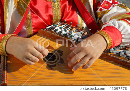 Gusli folk musical Russian instrument Gusli folk musical Russian instrument 43097778