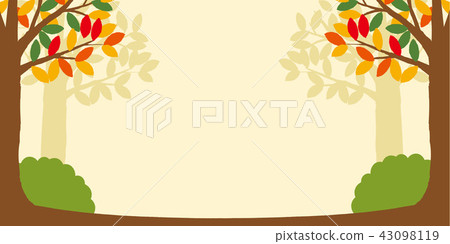 Forest background illustration - Stock Illustration [43098119] - PIXTA