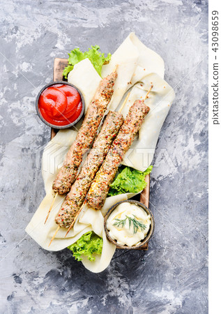 Traditional meat kebab Traditional meat kebab 43098659