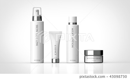Basic cosmetics set with logo Basic cosmetics set with logo 43098730