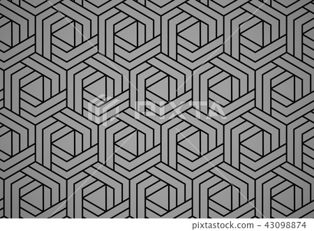 Abstract geometric pattern with stripes, lines.  43098874