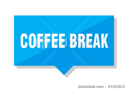 coffee break price tag 43102913