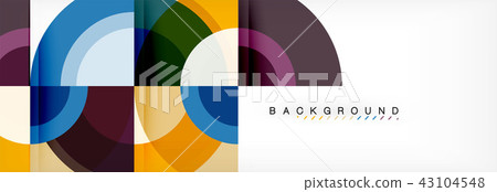 Vector circular abstract background 43104548