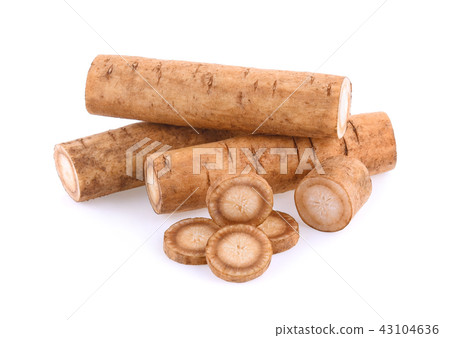 Burdock roots isolated on white background Burdock roots isolated on white background 43104636