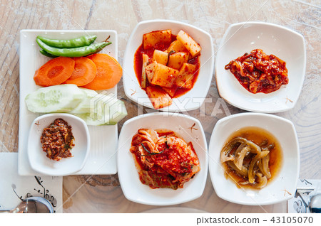 Cabbage, daikon Kimchi and korean food side dishes 43105070