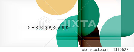 Semi circle abstract background, modern geometric pattern design. Business or technology 43106271