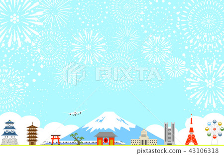 日本風景煙花 日本風景煙花 43106318