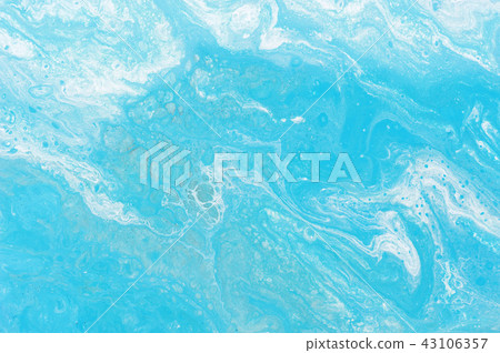 Light turquoise marble texture painted with colors 43106357