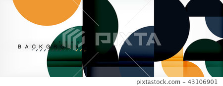Circle abstract background, geometric illustration Circle abstract background, geometric illustration 43106901