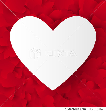 Valentine's day background with hearts 43107467