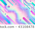 Colorful holographic geometric background. EPS 10 43108478