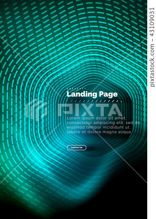 Neon glowing techno hexagon shape lines, hi-tech futuristic abstract background, landing page Neon glowing techno hexagon shape lines, hi-tech futuristic abstract background, landing page 43109031