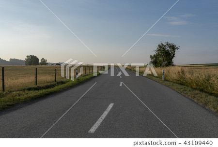 Countryside road near a german farm Countryside road near a german farm 43109440