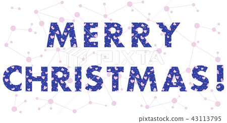 Christmas card with the inscription-插圖素材 [43113795] - PIXTA圖庫